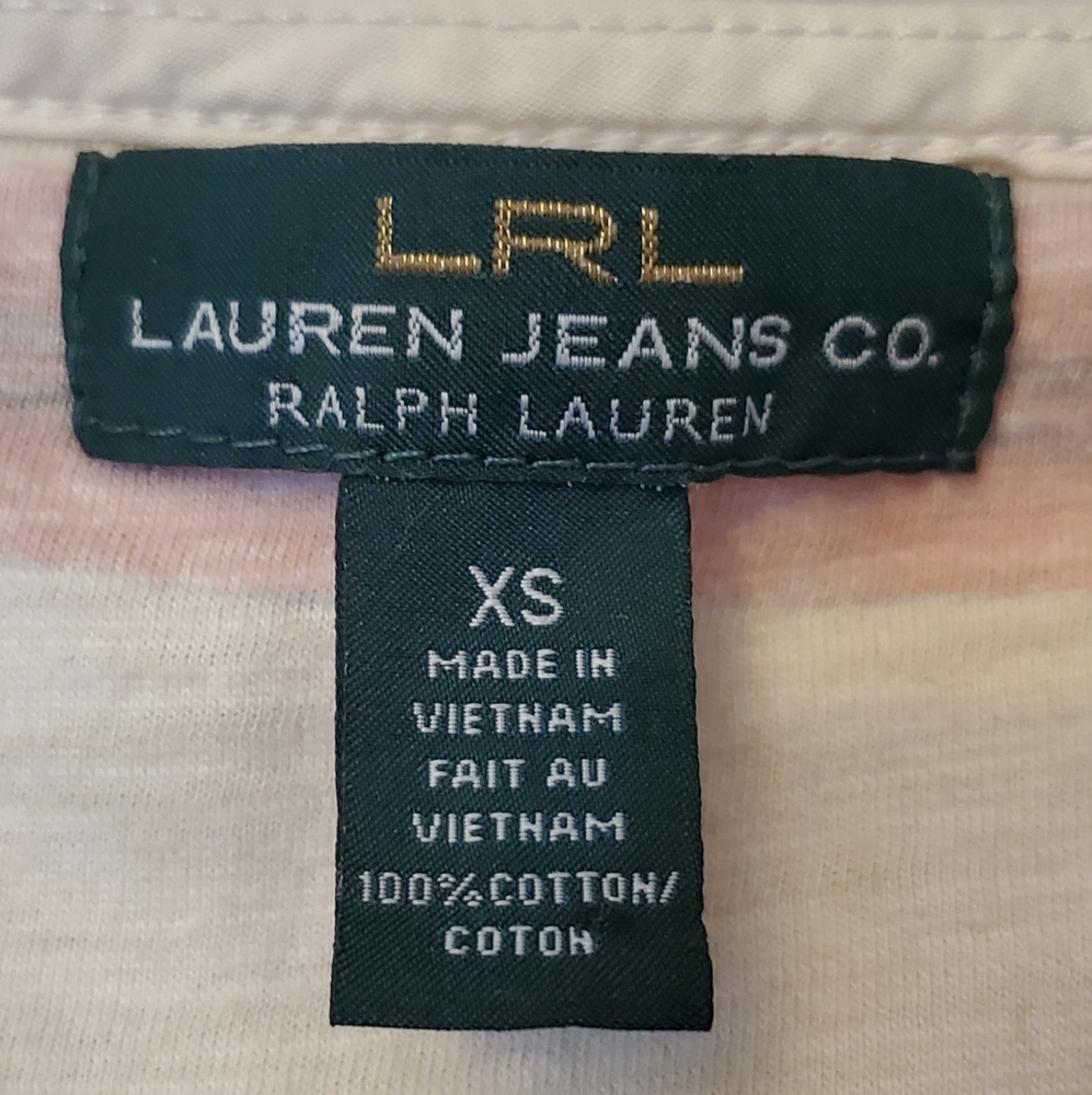 Ralph Lauren Jean's Striped Tee Shirt - Picture 3 of 3